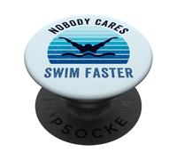 A nessuno interessa nuotare più velocemente per nuotatori e allenatori di atleti PopSockets PopGrip Adesivo