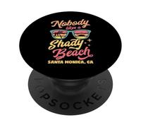 A nessuno piace un abbinamento ombroso sulla spiaggia di Santa Monica California PopSockets PopGrip Adesivo