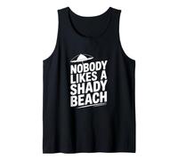 A Nessuno Piace Una Spiaggia ombreggiata Umoristico Tropicale Canotta