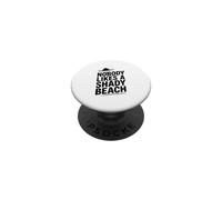 A nessuno piace una spiaggia ombreggiata Umoristico Tropicale PopSockets PopGrip Adesivo