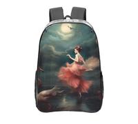 A night of miracles and magic Zaino trasparente resistente in PVC trasparente, grande borsa trasparente per lavoro e viaggio