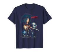 A Nightmare on Elm Street Elm Street Poster Maglietta, Uomo, Navy, 4XL