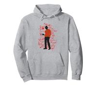 A Nightmare on Elm Street Freddy Don't Fall Asleep Felpa con Cappuccio, Unisex per Adulti, Grigio Melange, L