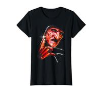 A Nightmare on Elm Street Freddy's Face Maglietta, Donna, Nero, XL