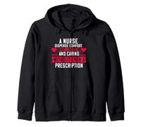 A Nurse Dispense Comfort Compassion And Caring Nursing Felpa con Cappuccio