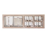 A-Organizer 2 Ripiani Rovere Laccato Opaco Bianco/vetro