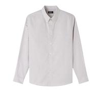 A.P.C. - Camicia Oxford Minimalista a Righe Bianche/Bordeaux - - Shirts - Uomo - Grigio - L