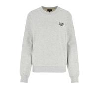 A.P.C. - Felpa Elasticizzata in Cotone Grigio Chiaro - - Sweatshirts & Hoodies - Donna - Grigio - XS