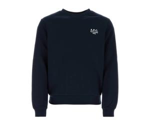 A.P.C. - Felpa in cotone blu notte - - Sweatshirts & Hoodies - Uomo - Blu - L
