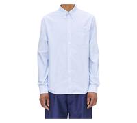 A.P.C. - Greg Camicia Oxford a Righe - - Shirts - Uomo - Blu - S