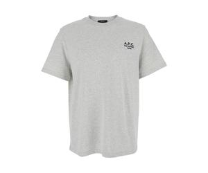 A.P.C. - Logo Embroidered Crewneck T-shirt - - Tops - Donna - Grigio - M