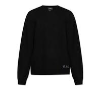 A.P.C. - Maglione di lana con logo - - Knitwear - Uomo - Nero - L