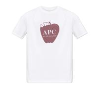A.P.C. T-shirt Pomme Tee in jersey biologico Uomo Bianco Taglia S