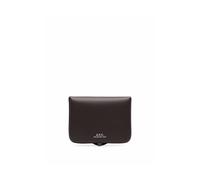 A.P.C. - Portafoglio in Pelle Marrone con Logo in Rilievo - - Accessories - Uomo - Marrone - ONE SIZE