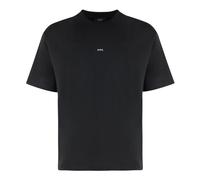 A.P.C. - T-shirt girocollo in cotone Boxy Micro Logo - - Tops - Uomo - Nero - M