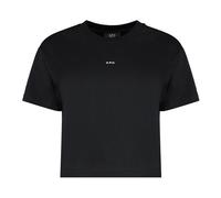 A.P.C. - T-shirt girocollo in cotone - - Tops - Donna - Nero - S
