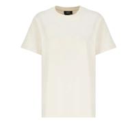 A.P.C. - T-shirt in Cotone con Logo Ricamato - - Tops - Donna - Beige - L