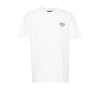 A.P.C., ,Tops ,Uomo ,Bianco ,M Standard Rue Madame T-Shirt Bianco/Blu