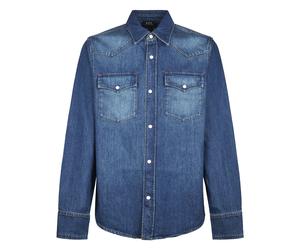 A.P.C. - Western Shirt - - Shirts - Uomo - Blu - L