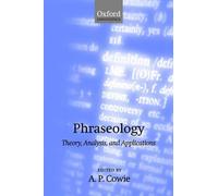 A. P. Cowie Phraseology (Tascabile)