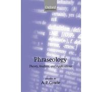 A. P. Cowie Phraseology (Tascabile)