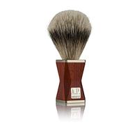 A.P.Donovan - Pennello da Barba con Punta in Argento Peli di Tasso Edelholzgriff con Alpacca Cappelli 100% (Mano) Prodotto in Germania " Minus “ in Der Lsone-Serie - Padouk