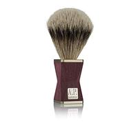 A.P.Donovan - Pennello da Barba con Punta in Argento Peli di Tasso Edelholzgriff con Alpacca Cappelli 100% (Mano) Prodotto in Germania " Minus “ in Der Lsone-Serie - Amaranto