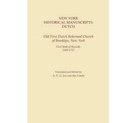 A. P. G. Jos van der Linde New York Historical Manuscripts (Tascabile)