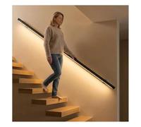 A Parete Corrimano Per Scale Con Illuminazione A LED, Moderno In Lega Di Alluminio Parapetto Di Sicurezza Per Scale Interne, Ingresso, Corridoio(140cm)