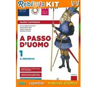A PASSO D'UOMO 1+ ATLANTE+PANDEMIA (9788830216143) - Libro Scolastico + Kit Scuola con Copertine Rebillo