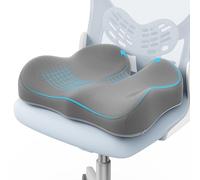 A-Pce Cuscini in memory foam per alleviare il dolore al coccige, cuscino ergonomico per sedia da ufficio, per casa, ufficio, auto e sedia a rotelle, cuscini per sedile auto, per guida, Grigio