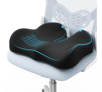 A-Pce Cuscini in memory foam per alleviare il dolore al coccige, cuscino ergonomico per sedia da ufficio, per casa, ufficio, auto e sedia a rotelle, cuscini per sedile auto, per guida, nero