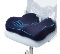 A-Pce Cuscini in memory foam per alleviare il dolore al coccige, cuscino ergonomico per sedia da ufficio, per casa, ufficio, auto e sedia a rotelle, cuscini per sedile auto, per guida, Blu