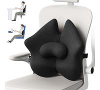 A-Pce Cuscino di Supporto Lombare Regolabile, Migliora il Sollievo dal Dolore Lombare e la Postura Seduta, Cuscino Ergonomico in Memory Foam per Stare Seduti a Lungo, per Sedia da Ufficio, Auto