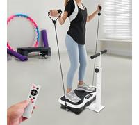 A,Pedana Vibrante con Manubrio, Molteplici modalità di Regolazione, Pedana Vibrante per Tutto Il Corpo, Ideale per Bambini E Impiegati