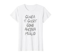 A Petto Nudo Sono Ancora Meglio Maglietta, Donna, Bianco, XL