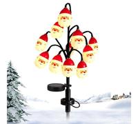 a Picchetto per Feste Luce Giardino Babbo Natale Albero | Illuminazione Impermeabile Stagionale Cammino Per Portico Patio Cortile Giardino Anziano