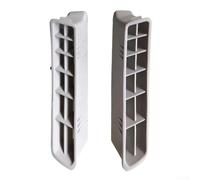 A-Pillar Uscita Aria Finestra Anteriore 5KD867233 Compatibile con Golf 6 GTI MK6 2009-2014 Plastica ABS Resistente all'usura Facile Montaggio Ricambio Grigio Chiaro Bianco Crema Nero 2 Pezzi (Grigio