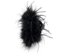 a Pinza per Capelli con Piume, nera grande 13cm | Lavorazione manuale, Pinza styling capelli, Per completare l'outfit, Per appassionate di moda