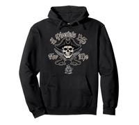 A Pirate's Life For Me Cranio e spade di colore invecchiato Pirata Felpa con Cappuccio