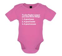 A Play Rugby League Hai Bisogno Tre Cose - Bambino T-Shirt / Body - Divertente
