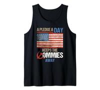 A Pledge A Day Keeps The Commies Away American Flag America Canotta