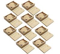 A Plus+ 10 Pezzi 16 GB 3.0 acero legno USB Flash Drive Chiavetta USB 3.0 a Forma di Cuore con scatola di legno