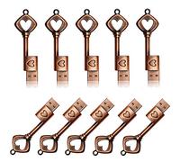 A Plus+ 10 Pezzi 8GB Chiavetta USB Pendrive Chiave a forma di Cuore Metallo Pennetta USB per il Matrimonio