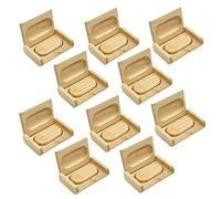 A Plus 10 Pezzi Chiavetta USB 3.0 da 16GB + 10 Pezzi Scatole di Legno Squisiti Regali di Natale