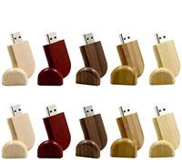 A Plus+ 10 Pezzi Chiavetta USB 8GB Pennetta USB 2.0 Unità Memoria Flash in Legno e Bambù
