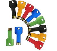 A Plus+ 10 Pezzi USB PenDrive 16GB Chiave di Metallo USB Flash Memory Stick Colorato
