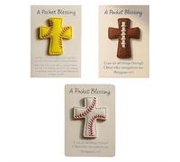 A Pocket Blessing - Baseball Football Softball Cross Edition con biglietto con messaggio in versi biblici, fatto a mano a tema sportivo, incoraggiamento cristiano, regalo per atleti cristiani