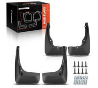 A-Premium Set di 4 parafanghi paraspruzzi con accessori hardware compatibili con Toyota Prius, 2004-2009, Hatchback, 1,5 l, nero, anteriore e posteriore (lato conducente e passeggero)