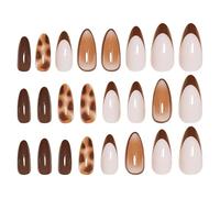 A Pressione - 24 Pezzi, Punte Per Finte, Set Per Istantaneo, Acriliche Incollabili | Facile Manicure Fai Da Te Per Bambini, Adolescenti, Donne, Corti, Lunghi, Bara, Mando